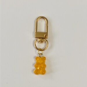 Orange Gummy Bear Gold Bag Charm